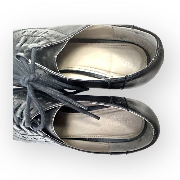 Women’s 8 Hush Puppies Leather Oxford Heel Ankle Booties - Picture 6 of 9